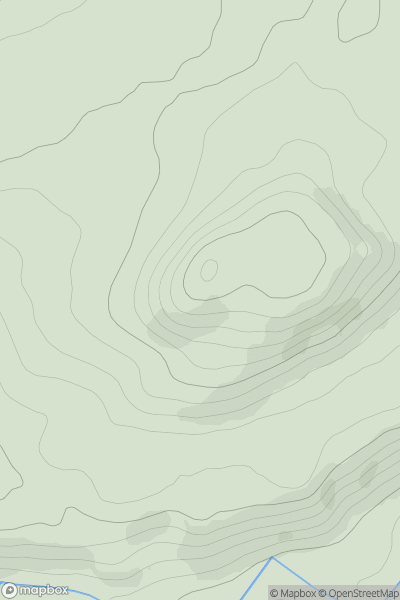 Thumbnail image for Creag Mhor [Killilan to Inverness] showing contour plot for surrounding peak